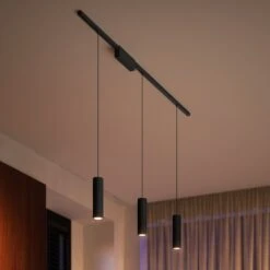Philips Hue Perifo Track, 3 LED Pendant, Black