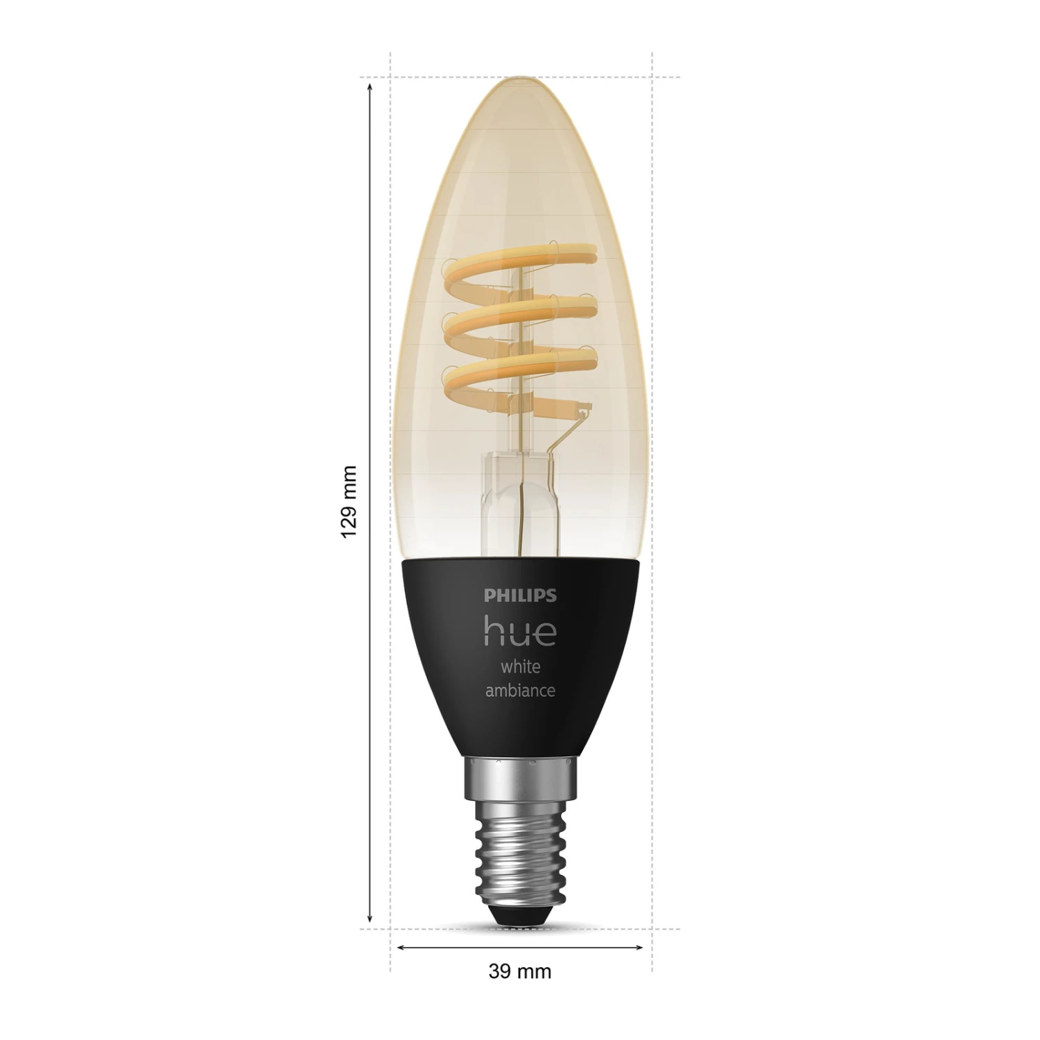 Philips Hue White Ambiance E14 4.6W 350lm Filament 6 Philips Hue White Ambiance E14 4.6W 350lm Filament - Image 4
