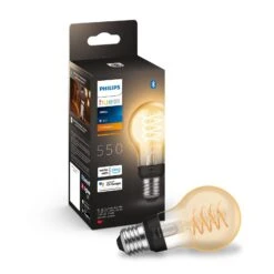 Philips Hue White E27 7 W Filament Bulb A60 550lm