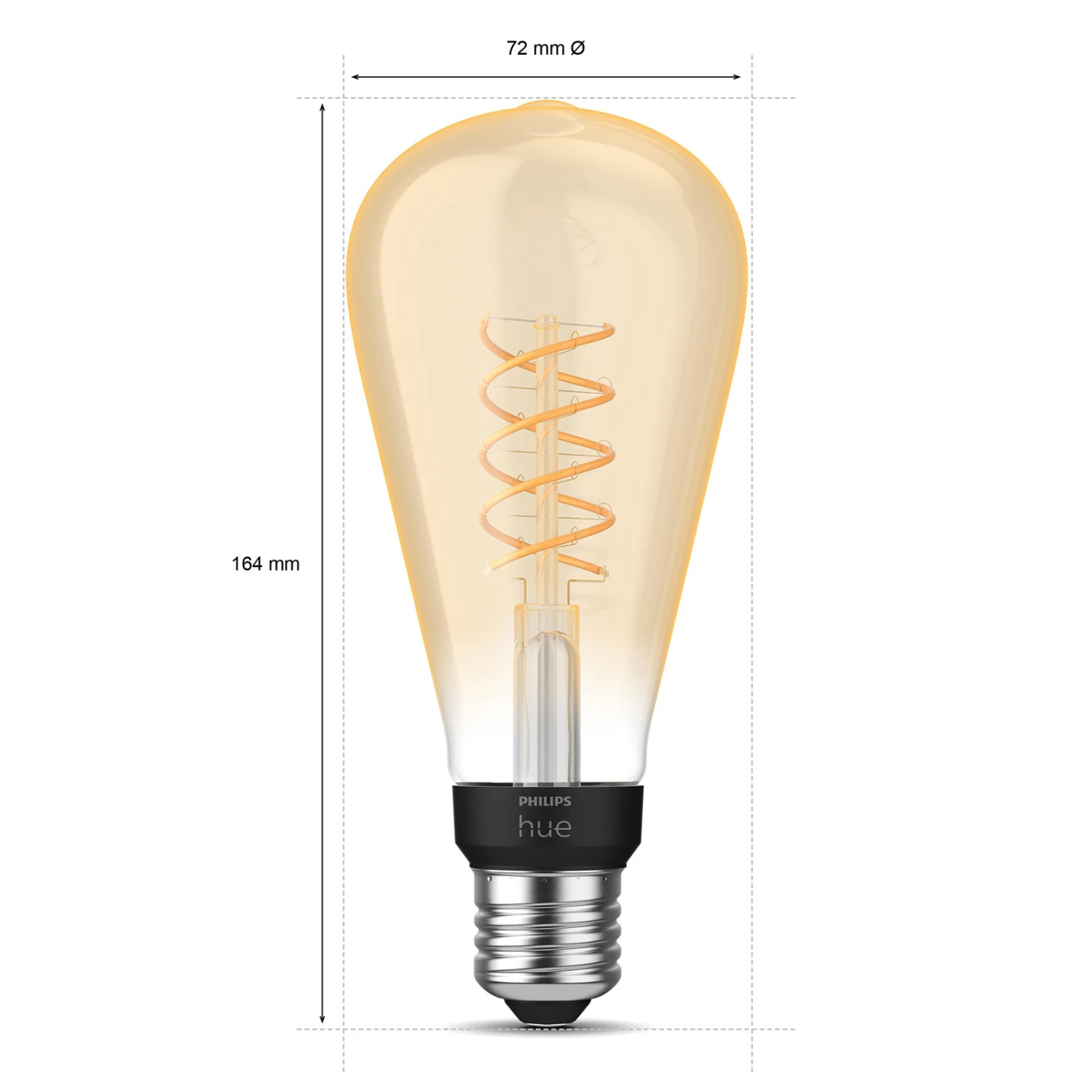 Philips Hue White E27 7 W Filament Bulb ST72 550lm 8 Philips Hue White E27 7 W Filament Bulb ST72 550lm - Image 6