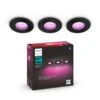 Philips Hue Xamento Spot White&Color 3-pack, Black
