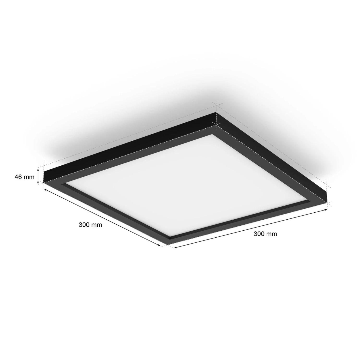 Philips Hue White Ambiance Aurelle 30x30cm Black 7 Philips Hue White Ambiance Aurelle 30x30cm Black - Image 5