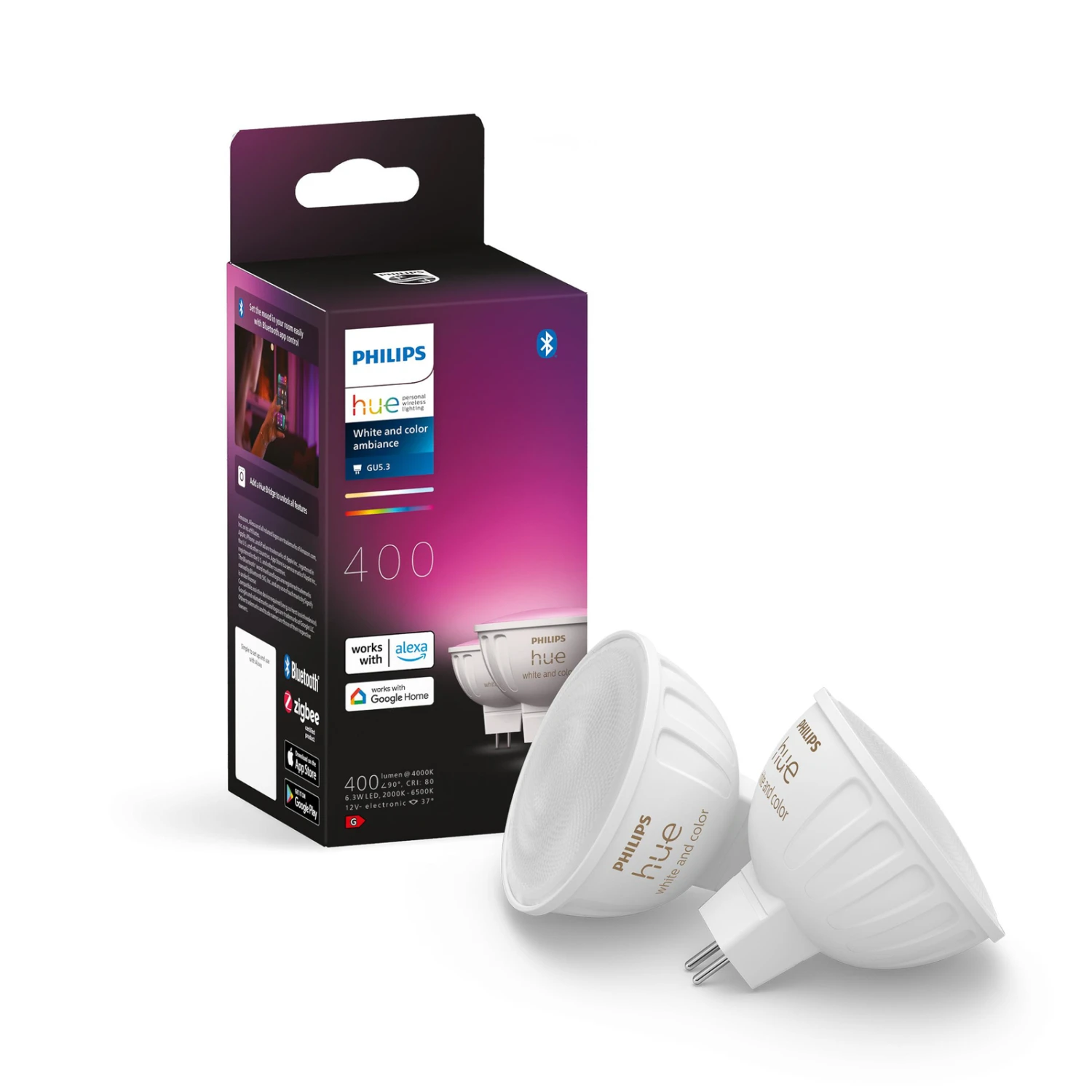 Philips Hue White & Color Ambiance 6.3W GU5.3, 2 8 Philips Hue White & Color Ambiance 6.3W GU5.3, 2 - Image 6