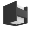 Philips Hue Fuzo Outdoor LED Square Wall Light Black 9.1W 1160lm -Philips Hue Shop 251RK P