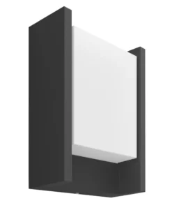 Philips Hue Fuzo Outdoor LED Rectangular Wall Light Black 9.1W 1160lm