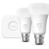 Philips Hue Hue White Bluetooth Starter Kit B22 BC A19 LED Smart Lighting Starter Kit 9W 806lm 3 Pack -Philips Hue Shop 445PP P