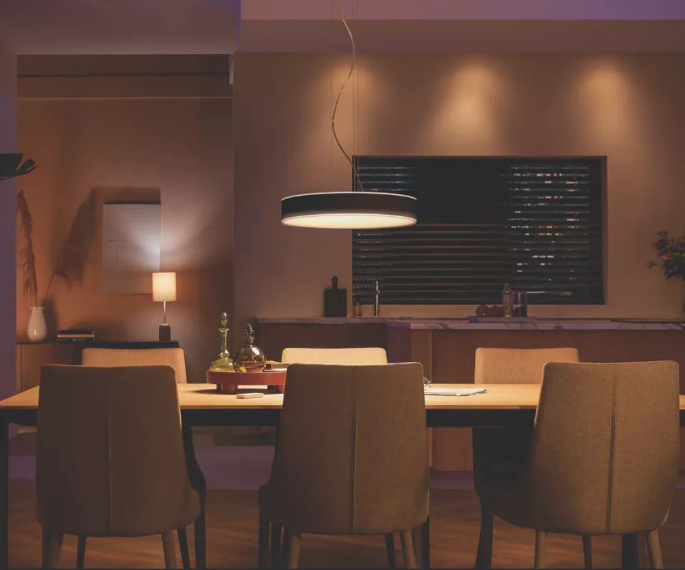 Philips Hue Ambiance Enrave LED Pendant Light Black 33.5W 3300-4300lm 4 Philips Hue Ambiance Enrave LED Pendant Light Black 33.5W 3300-4300lm - Image 2