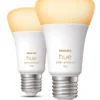Philips Hue White Ambiance Bluetooth ES A19 LED Smart Light Bulb 8.5W 806lm 2 Pack -Philips Hue Shop 641PP P