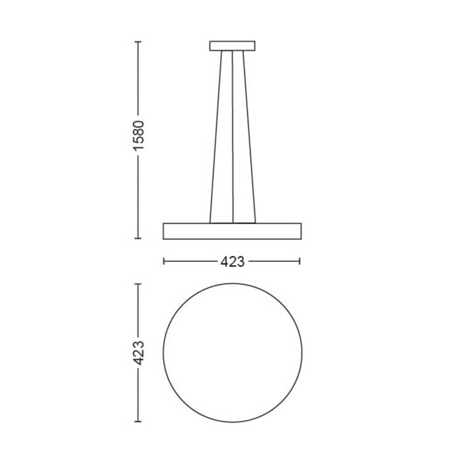 Philips Hue Being LED Hanging Light In Aluminium 11 Philips Hue Being LED Hanging Light In Aluminium - Image 9