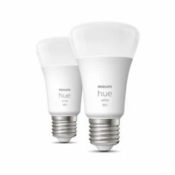 Philips Hue White 9 W E27 LED Bulb, Set Of 2
