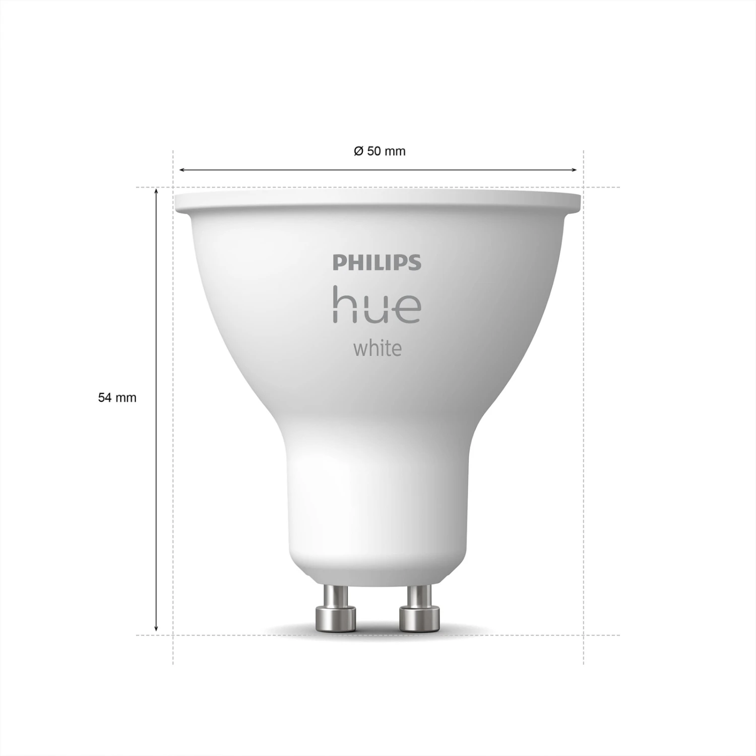Philips Hue White 5.2 W GU10 LED Bulb 5 Philips Hue White 5.2 W GU10 LED Bulb - Image 3