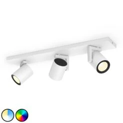 Philips Hue Argenta LED Spotlight, 3-bulb White
