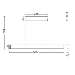 Philips Hue Ensis LED Hanging Light, RGBW -Philips Hue Shop 7534156 8