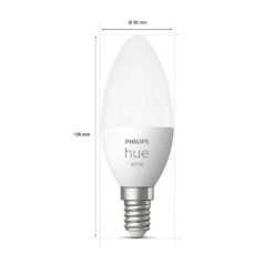 Philips Hue White 5.5W E14 LED Candle Bulb, 2x -Philips Hue Shop 7534161 3
