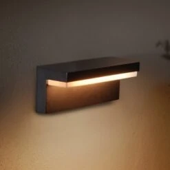 Philips Hue WACA Nyro LED Outdoor Wall Light Black