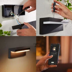 Philips Hue WACA Nyro LED Outdoor Wall Light Black -Philips Hue Shop 7534183 6