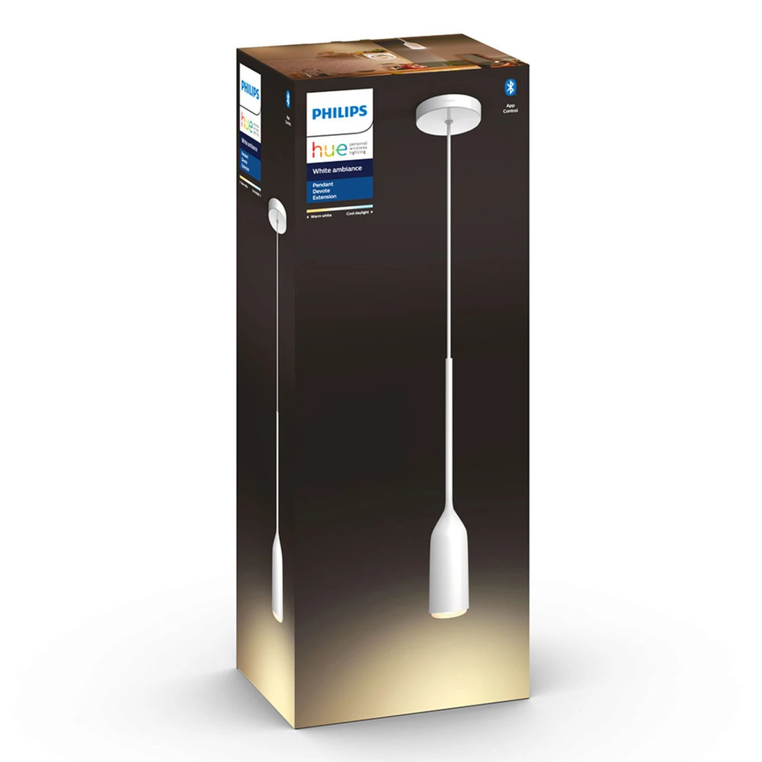 Philips Hue White Ambiance Devote Hanging Lamp Ext 8 Philips Hue White Ambiance Devote Hanging Lamp Ext - Image 6