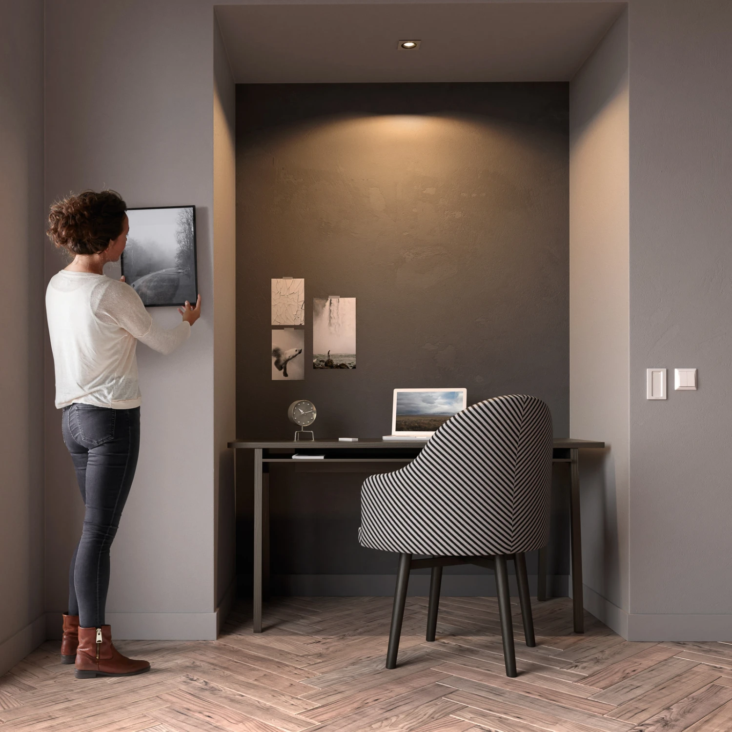 Philips Hue Milliskin Downlight, Angular Aluminium 7 Philips Hue Milliskin Downlight, Angular Aluminium - Image 5