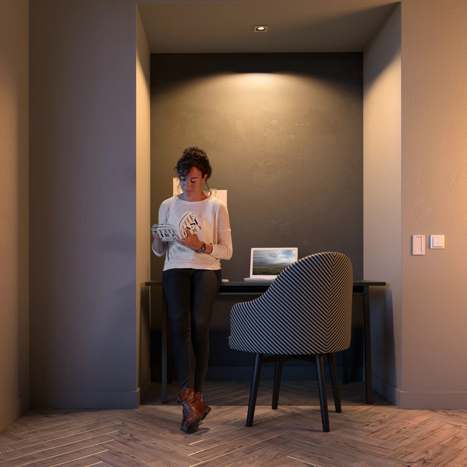 Philips Hue Milliskin Downlight, Angular Aluminium 8 Philips Hue Milliskin Downlight, Angular Aluminium - Image 6