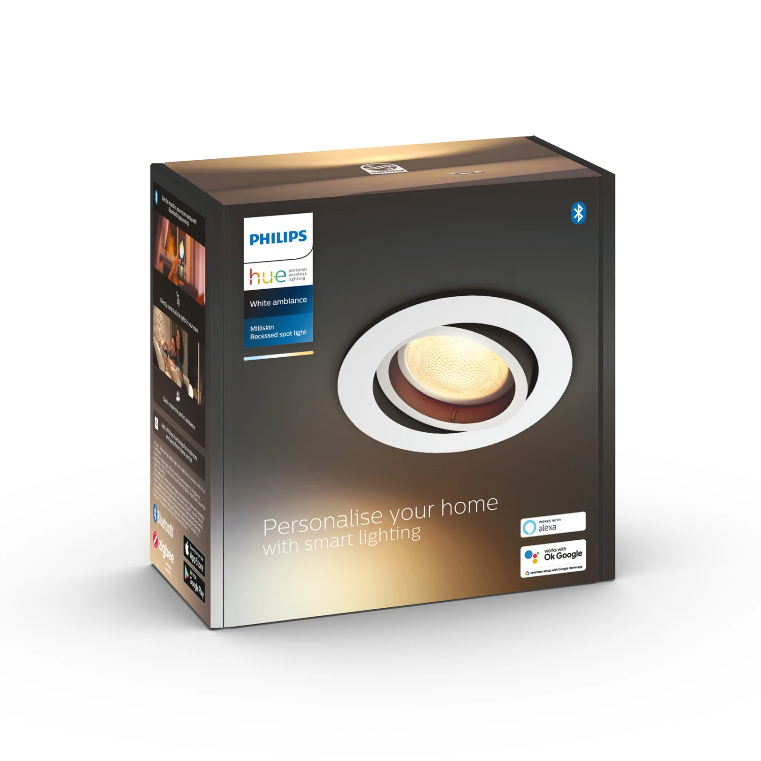 Philips Hue Milliskin LED Spot, Round, White 7 Philips Hue Milliskin LED Spot, Round, White - Image 5