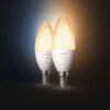Philips Hue Candle Bulb White Ambiance 2x E14 5.2W