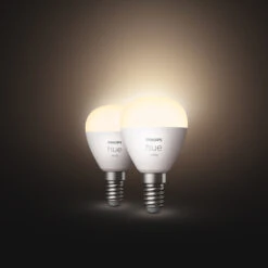 Philips Hue White Golf Ball LED Bulb 2 X E14, 5.7W