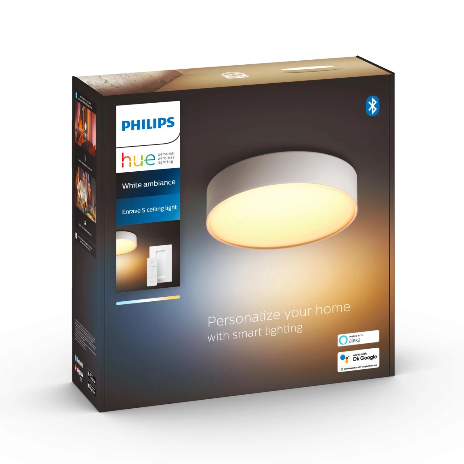 Philips Hue Enrave LED Ceiling Light 26.1 Cm White 11 Philips Hue Enrave LED Ceiling Light 26.1 Cm White - Image 9
