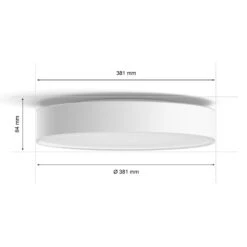 Philips Hue Enrave LED Ceiling Light 38.1 cm White -Philips Hue Shop 7534294 7