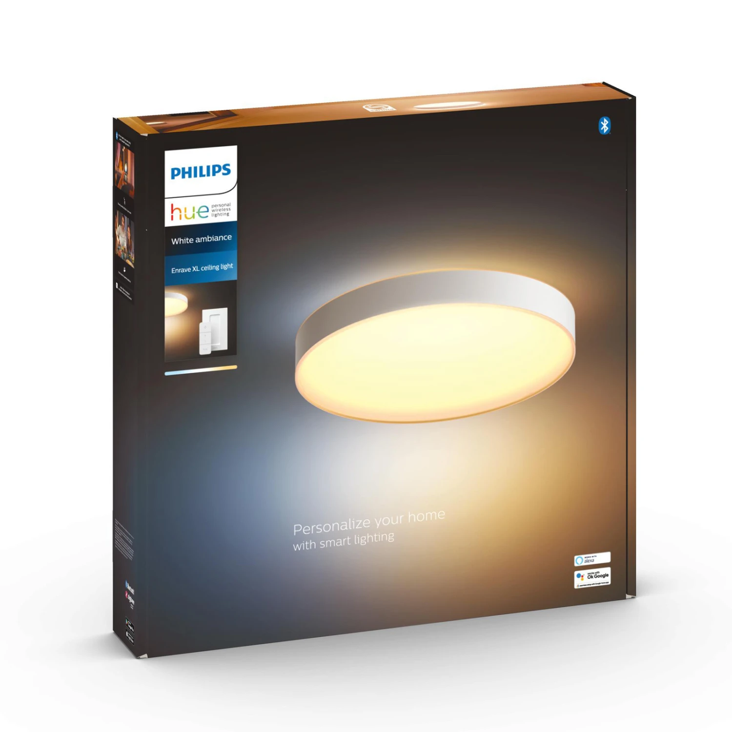 Philips Hue Enrave LED Ceiling Light 55.1 cm White 10 Philips Hue Enrave LED Ceiling Light 55.1 cm White - Image 8