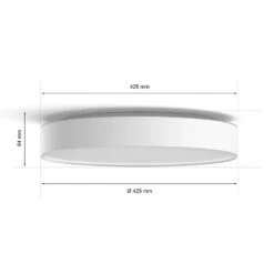 Philips Hue Devere LED Ceiling Light White 42.5 Cm -Philips Hue Shop 7534307 7