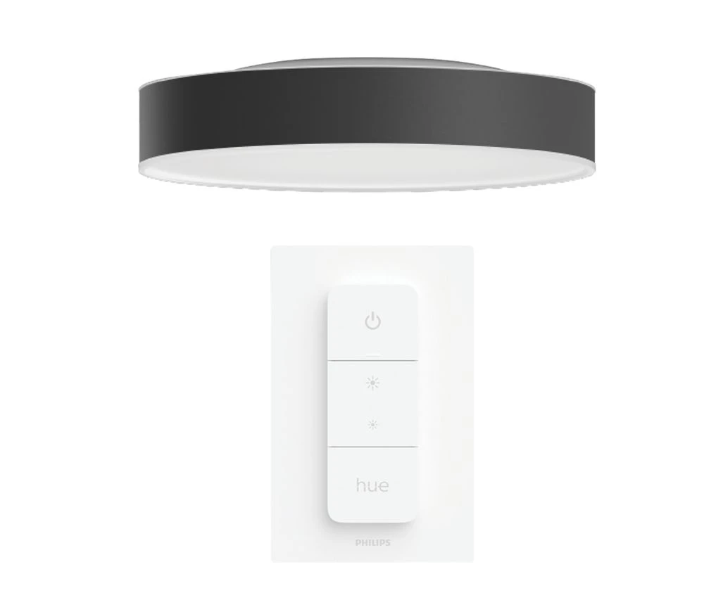 Philips Hue Ambiance Enrave LED Ceiling Light Black 48W 4750-6100lm 3 Philips Hue Ambiance Enrave LED Ceiling Light Black 48W 4750-6100lm