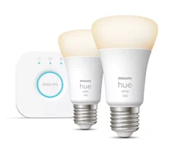 Philips Hue ES A19 LED Smart Lighting Starter Kit 9W 806lm 2 Pack